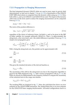 Image of the Page - 94 - in Contributions to GRACE Gravity Field Recovery - Improvements in Dynamic Orbit Integration, Stochastic Modelling of the Antenna Offset Correction, and Co-Estimation of Satellite Orientations