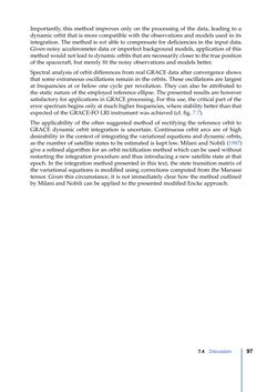 Image of the Page - 97 - in Contributions to GRACE Gravity Field Recovery - Improvements in Dynamic Orbit Integration, Stochastic Modelling of the Antenna Offset Correction, and Co-Estimation of Satellite Orientations