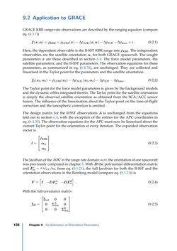 Bild der Seite - 128 - in Contributions to GRACE Gravity Field Recovery - Improvements in Dynamic Orbit Integration, Stochastic Modelling of the Antenna Offset Correction, and Co-Estimation of Satellite Orientations