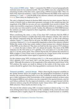 Image of the Page - 148 - in Contributions to GRACE Gravity Field Recovery - Improvements in Dynamic Orbit Integration, Stochastic Modelling of the Antenna Offset Correction, and Co-Estimation of Satellite Orientations