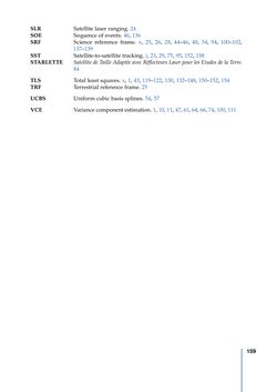 Image of the Page - 159 - in Contributions to GRACE Gravity Field Recovery - Improvements in Dynamic Orbit Integration, Stochastic Modelling of the Antenna Offset Correction, and Co-Estimation of Satellite Orientations