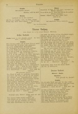 Bild der Seite - 74 - in Grillparzers sämtliche Werke - Neue illustrierte Ausgabe in zwei Bändern, Band I