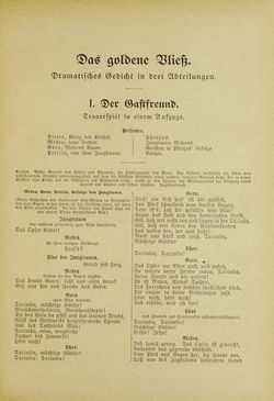 Image of the Page - 89 - in Grillparzers sämtliche Werke - Neue illustrierte Ausgabe in zwei Bändern, Volume I