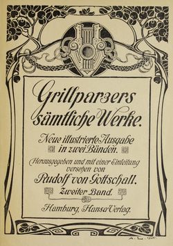 Image of the Page - (000003) - in Grillparzers sämtliche Werke - Neue illustrierte Ausgabe in zwei Bändern, Volume II