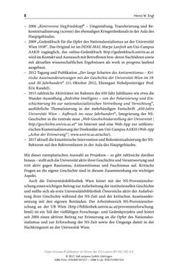 Image of the Page - 8 - in Guido Adlers Erbe - Restitution und Erinnerung an der Universität Wien