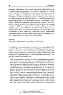 Bild der Seite - 16 - in Guido Adlers Erbe - Restitution und Erinnerung an der Universität Wien