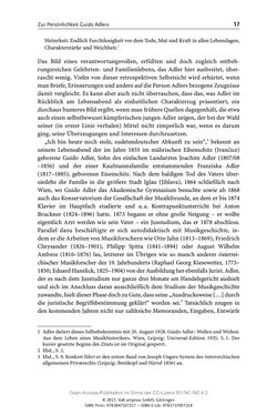 Image of the Page - 17 - in Guido Adlers Erbe - Restitution und Erinnerung an der Universität Wien
