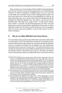 Bild der Seite - 75 - in Guido Adlers Erbe - Restitution und Erinnerung an der Universität Wien