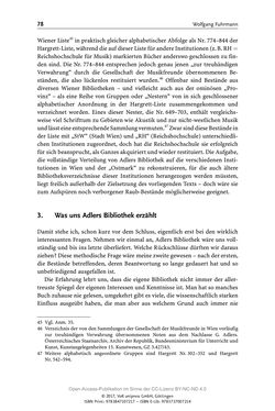 Image of the Page - 78 - in Guido Adlers Erbe - Restitution und Erinnerung an der Universität Wien
