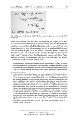 Image of the Page - 87 - in Guido Adlers Erbe - Restitution und Erinnerung an der Universität Wien