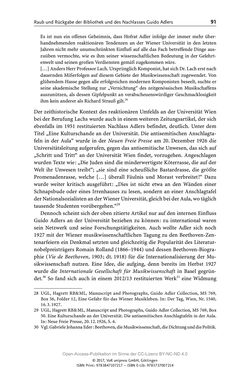 Image of the Page - 91 - in Guido Adlers Erbe - Restitution und Erinnerung an der Universität Wien