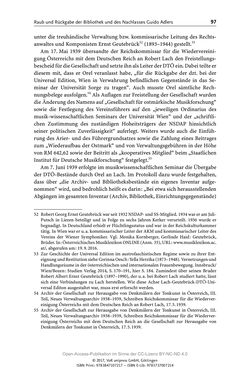 Image of the Page - 97 - in Guido Adlers Erbe - Restitution und Erinnerung an der Universität Wien