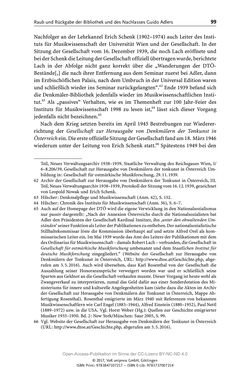 Image of the Page - 99 - in Guido Adlers Erbe - Restitution und Erinnerung an der Universität Wien