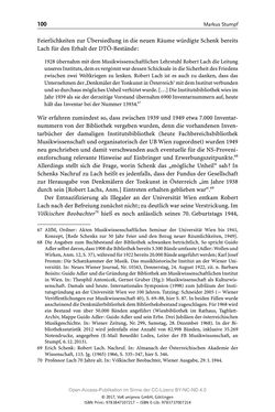 Image of the Page - 100 - in Guido Adlers Erbe - Restitution und Erinnerung an der Universität Wien
