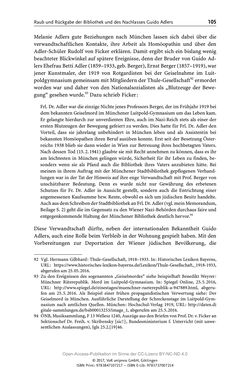 Image of the Page - 105 - in Guido Adlers Erbe - Restitution und Erinnerung an der Universität Wien