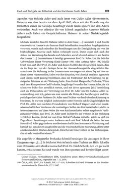 Image of the Page - 109 - in Guido Adlers Erbe - Restitution und Erinnerung an der Universität Wien