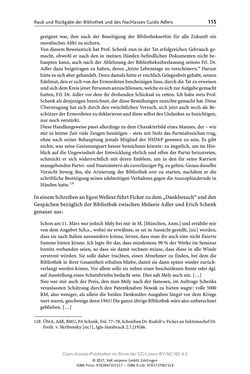 Image of the Page - 115 - in Guido Adlers Erbe - Restitution und Erinnerung an der Universität Wien