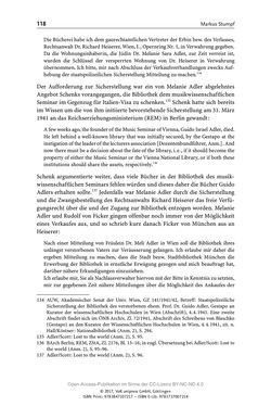 Image of the Page - 118 - in Guido Adlers Erbe - Restitution und Erinnerung an der Universität Wien
