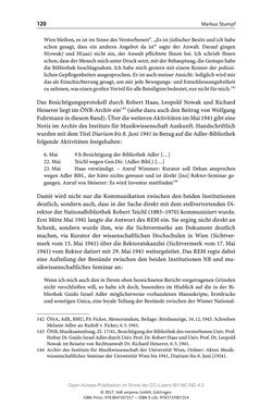 Image of the Page - 120 - in Guido Adlers Erbe - Restitution und Erinnerung an der Universität Wien