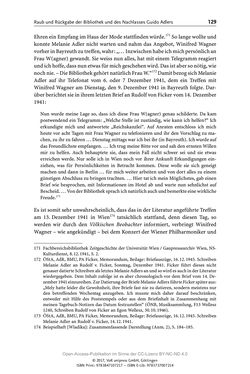 Image of the Page - 129 - in Guido Adlers Erbe - Restitution und Erinnerung an der Universität Wien