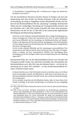 Image of the Page - 137 - in Guido Adlers Erbe - Restitution und Erinnerung an der Universität Wien