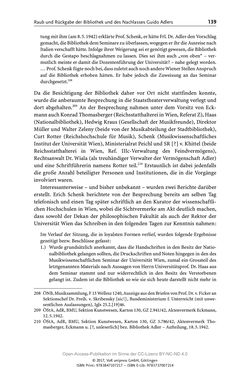 Image of the Page - 139 - in Guido Adlers Erbe - Restitution und Erinnerung an der Universität Wien