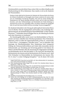 Image of the Page - 144 - in Guido Adlers Erbe - Restitution und Erinnerung an der Universität Wien