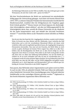 Image of the Page - 159 - in Guido Adlers Erbe - Restitution und Erinnerung an der Universität Wien