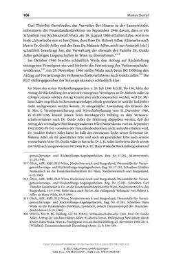 Image of the Page - 166 - in Guido Adlers Erbe - Restitution und Erinnerung an der Universität Wien