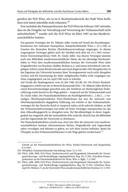 Image of the Page - 169 - in Guido Adlers Erbe - Restitution und Erinnerung an der Universität Wien
