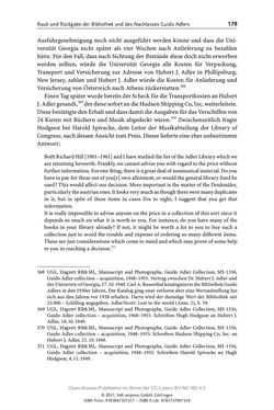 Image of the Page - 179 - in Guido Adlers Erbe - Restitution und Erinnerung an der Universität Wien