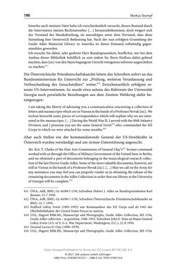 Image of the Page - 190 - in Guido Adlers Erbe - Restitution und Erinnerung an der Universität Wien