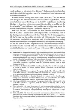 Image of the Page - 195 - in Guido Adlers Erbe - Restitution und Erinnerung an der Universität Wien
