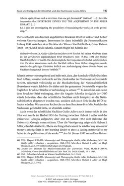 Image of the Page - 197 - in Guido Adlers Erbe - Restitution und Erinnerung an der Universität Wien