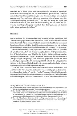 Bild der Seite - 201 - in Guido Adlers Erbe - Restitution und Erinnerung an der Universität Wien