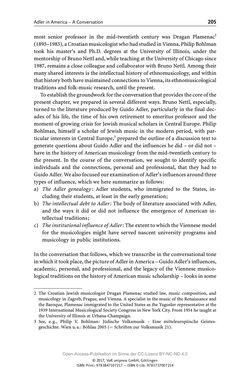 Image of the Page - 205 - in Guido Adlers Erbe - Restitution und Erinnerung an der Universität Wien