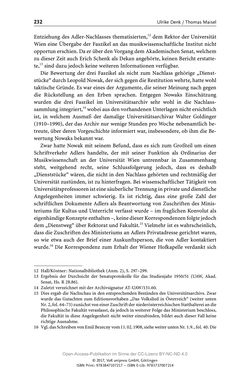 Image of the Page - 232 - in Guido Adlers Erbe - Restitution und Erinnerung an der Universität Wien