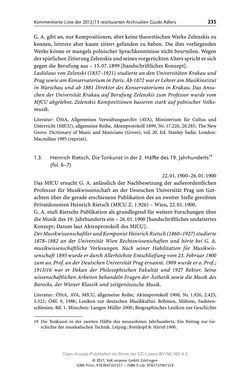 Image of the Page - 235 - in Guido Adlers Erbe - Restitution und Erinnerung an der Universität Wien