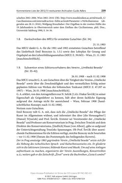 Image of the Page - 239 - in Guido Adlers Erbe - Restitution und Erinnerung an der Universität Wien