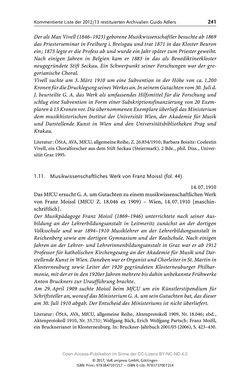 Image of the Page - 241 - in Guido Adlers Erbe - Restitution und Erinnerung an der Universität Wien