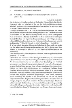 Image of the Page - 251 - in Guido Adlers Erbe - Restitution und Erinnerung an der Universität Wien