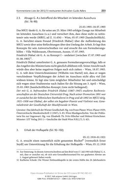 Image of the Page - 253 - in Guido Adlers Erbe - Restitution und Erinnerung an der Universität Wien