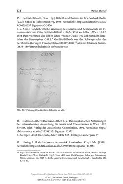 Bild der Seite - 272 - in Guido Adlers Erbe - Restitution und Erinnerung an der Universität Wien