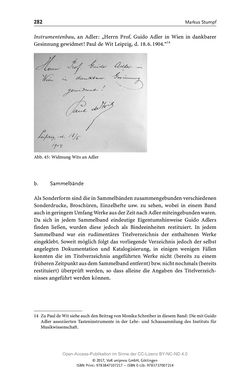 Image of the Page - 282 - in Guido Adlers Erbe - Restitution und Erinnerung an der Universität Wien