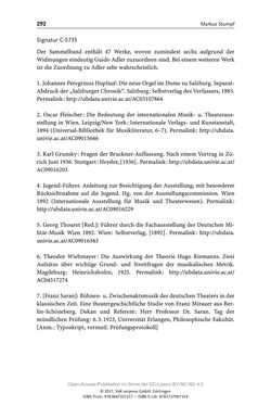 Image of the Page - 292 - in Guido Adlers Erbe - Restitution und Erinnerung an der Universität Wien