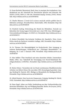 Image of the Page - 295 - in Guido Adlers Erbe - Restitution und Erinnerung an der Universität Wien