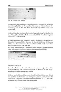 Image of the Page - 298 - in Guido Adlers Erbe - Restitution und Erinnerung an der Universität Wien