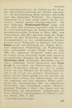 Image of the Page - 273 - in Das Handbuch des Österreichers
