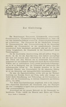 Bild der Seite - (000009) - in Handbuch der Ornamentik - Zum Gebrauch für Musterzeichner, Architekten, Schulen und Gewerbetreibende sowie zum Studium im Allgemeinen