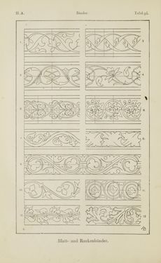 Image of the Page - 166 - in Handbuch der Ornamentik - Zum Gebrauch für Musterzeichner, Architekten, Schulen und Gewerbetreibende sowie zum Studium im Allgemeinen
